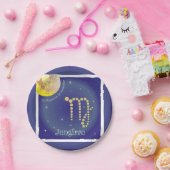 Jungfrau 23. August bis 23. September / Teller Papieren Bordje (Feest)