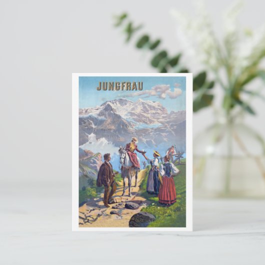 Jungfrau, Mountains Road, Zwitserland Briefkaart (Staand voorkant)