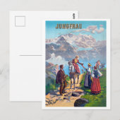 Jungfrau, Mountains Road, Zwitserland Briefkaart (Voorkant / Achterkant)