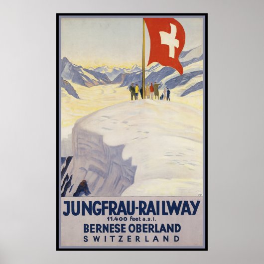 Jungfrau-Railway Bernese oberland Poster (Voorkant)
