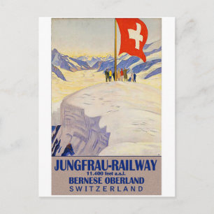 Jungfrau spoorlijn, Berner Oberland, Zwitserland Briefkaart
