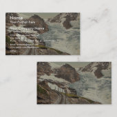 Jungfrau, spoorweg, Eiger en Monch, met Eiger Gl Visitekaartje (Voorkant / Achterkant)