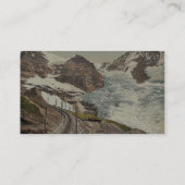 Jungfrau, spoorweg, Eiger en Monch, met Eiger Gl Visitekaartje (Achterkant)