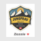 Jungfrau, Swiss Alps, Switzerland Sticker (Vel)