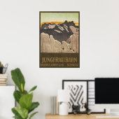 Jungfrau Train Travel  Poster Zwitserland (Thuiskantoor)