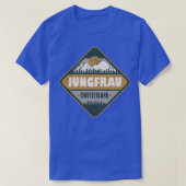 Jungfrau Zwitserland - wandelontwerp T-shirt (Design voorkant)