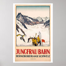 Jungfraubahn Berner Oberland Zwitserland Vintage