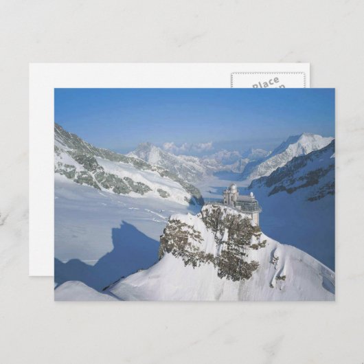 Jungfraujoch, de top van Europa Briefkaart (Voorkant / Achterkant)