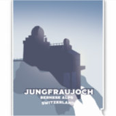 Jungfraujoch, Jungfraujoch Bernese Alps Sticker (Voorkant)