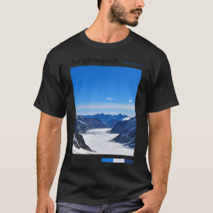 Jungfraujoch Reis Kunst - Zwitsers Skiën Souvenir T-shirt