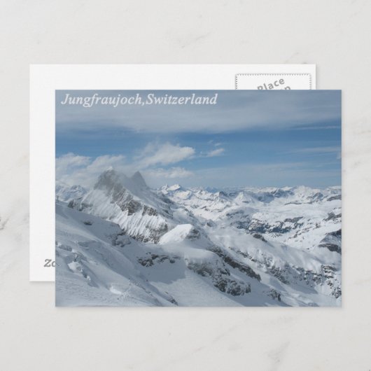 Jungfraujoch,Zwitserland Briefkaart (Voorkant / Achterkant)