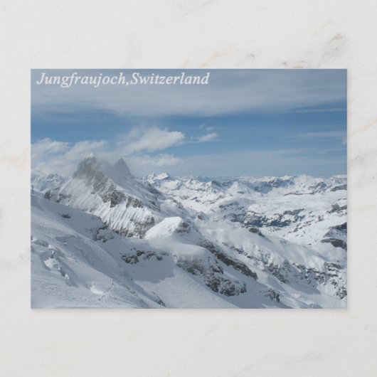 Jungfraujoch,Zwitserland Briefkaart (Voorkant)