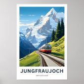 Jungfraujoch Zwitserland Reisprint Poster (Voorkant)