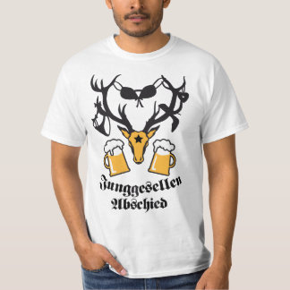 Junggesellen-Abschied Hirschgeweih JGA Beer TShirt