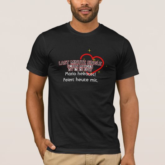 Junggesellen Abschied T-shirt (Voorkant)