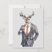 Junggesellenabschied Einladung Männer Vorlage Aankondiging (Achterkant)