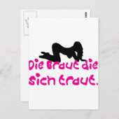 junggesellenabschied / hochzeit briefkaart (Voorkant / Achterkant)