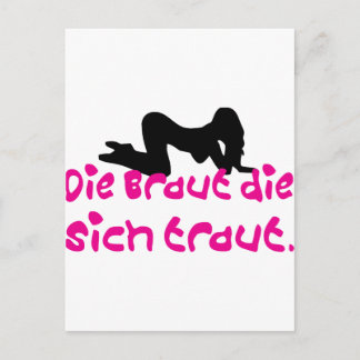 junggesellenabschied / hochzeit briefkaart