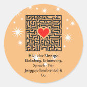 Junggesellenabschied Zubehört Classic Round Sticke Ronde Sticker (Voorkant)