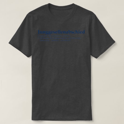 Junggesselnabschied T-shirt (Design voorkant)