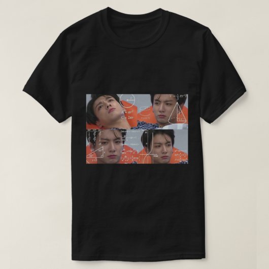 Jungkook Confused Meme Sticker Canvas tas.png T-shirt (Design voorkant)