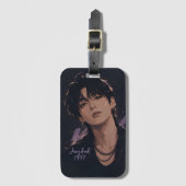 Jungkook kunst bagagelabel (Voorkant (verticaal))