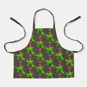 Jungle Aap en Palmboom Ambacht of Koken Kinderen Schort