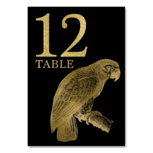 Jungle Afrikaans Dier Papegaai Tafel Nummerkaart 1 Kaart