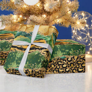 Jungle Agate   Wild Glam Textuurpatroon Cadeaupapier