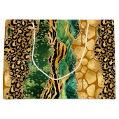Jungle Agate | Wild Glam Textuurpatroon Groot Cadeauzakje (Voorkant)