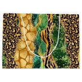 Jungle Agate | Wild Glam Textuurpatroon Groot Cadeauzakje (Achterkant)