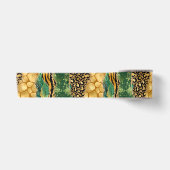 Jungle Agate | Wild Glam Textuurpatroon Satijnen Lint (Voorkant)