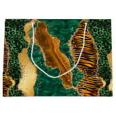 Jungle Agate | Wild Luxe Dierenpatroon Groot Cadeauzakje (Voorkant)