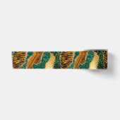 Jungle Agate | Wild Luxe Dierenpatroon Satijnen Lint (Voorkant)