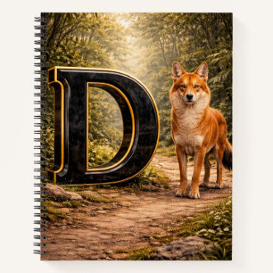 Jungle Alfabet Letter D Dingo Oefenschrift Notitieboek
