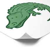 Jungle Alligator Klein Print (Hoek)