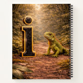 Jungle Alphabet Letter I Iguana Gold Educational  Notitieboek (Achterkant)