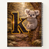Jungle Alphabet Letter K Koala Gold Educational  Notitieboek (Achterkant)
