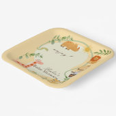 Jungle Animal Safari Adventure Awaits Papieren Bordje (Gebogen)