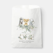 Jungle Animals, Safari, Wild One, First Birthday Bedankzakje (Voorkant)