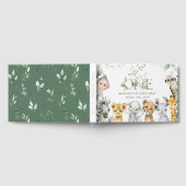 Jungle Animals, Safari, Wild One, First Birthday Gastenboek (Volledig)