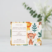 Jungle Avontuur thema verjaardagsfeestje Briefkaart (Staand voorkant)