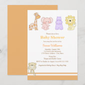 Jungle Babies Baby Shower Uitnodiging (Voorkant / Achterkant)