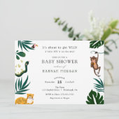 Jungle Baby Shower Kaart (Staand voorkant)