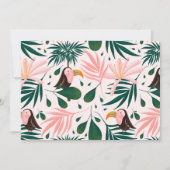 Jungle Baby Shower Kaart (Achterkant)