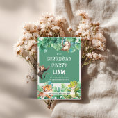 Jungle Birthday Invitation • Safari Animal Party I Kaart