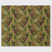 Jungle Bladeren Patroon Cadeaupapier (Vlak)