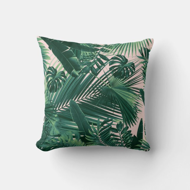 Jungle Bladeren Siesta #1 Kussen (Voorkant)