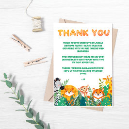 Jungle Boy's bedankkaart