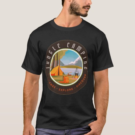Jungle camping friend t-shirt (Voorkant)
